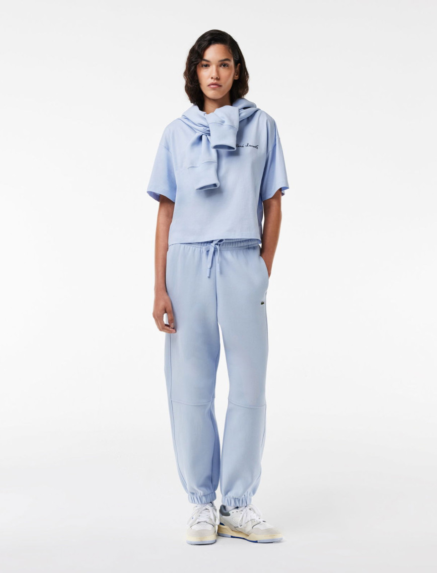 Lacoste Relaxed Fit Kadın Mavi T-Shirt Lacoste Relaxed Fit Kadın Mavi T-Shirt