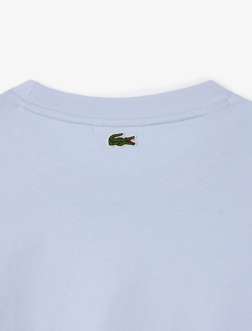 Lacoste Relaxed Fit Kadın Mavi T-Shirt Lacoste Relaxed Fit Kadın Mavi T-Shirt