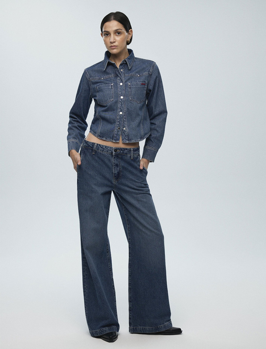 Mavi Karen Iconic Vintage Koyu Mavi Jean Pantolon 1010742-89118 Mavi Karen Iconic Vintage Koyu Mavi Jean Pantolon 1010742-89118