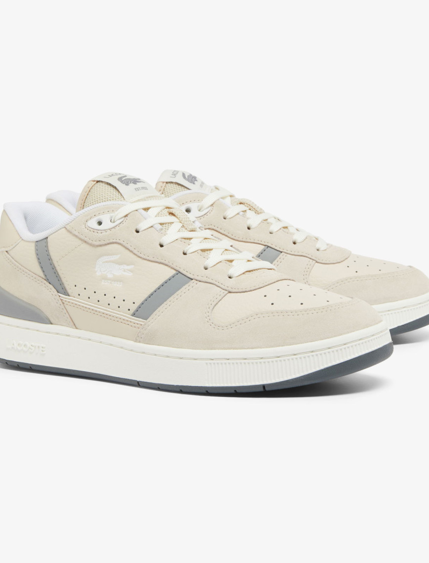 Lacoste T-Clip Erkek Bej Sneaker Lacoste T-Clip Erkek Bej Sneaker