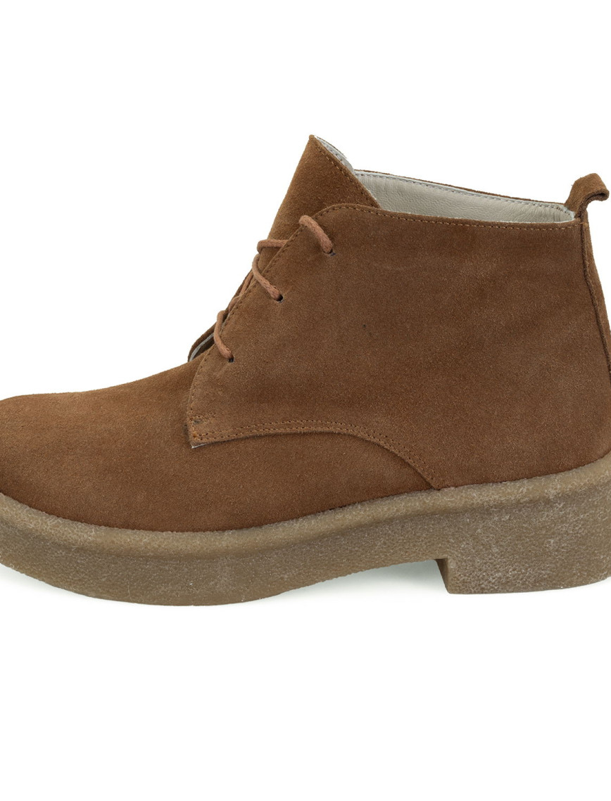 Alena Kahve Kadın Bağcıklı Süet Deri Bot Alena Kahve Kadın Bağcıklı Süet Deri Bot