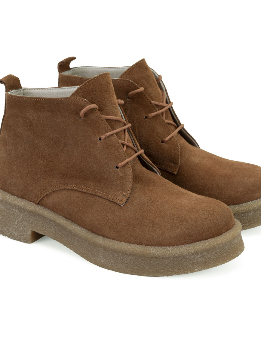 Alena Kahve Kadın Bağcıklı Süet Deri Bot Alena Kahve Kadın Bağcıklı Süet Deri Bot