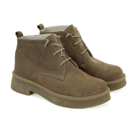 Alena Vizon Kadın Bağcıklı Süet Deri Bot