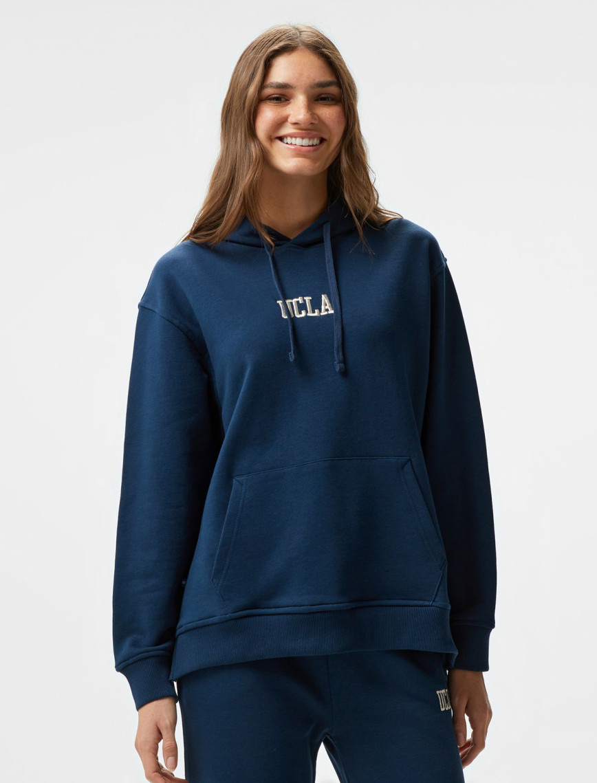Ucla Jess Nakışlı Kadın Lacivert Kapüşonlu Sweatshirt Ucla Jess Nakışlı Kadın Lacivert Kapüşonlu Sweatshirt