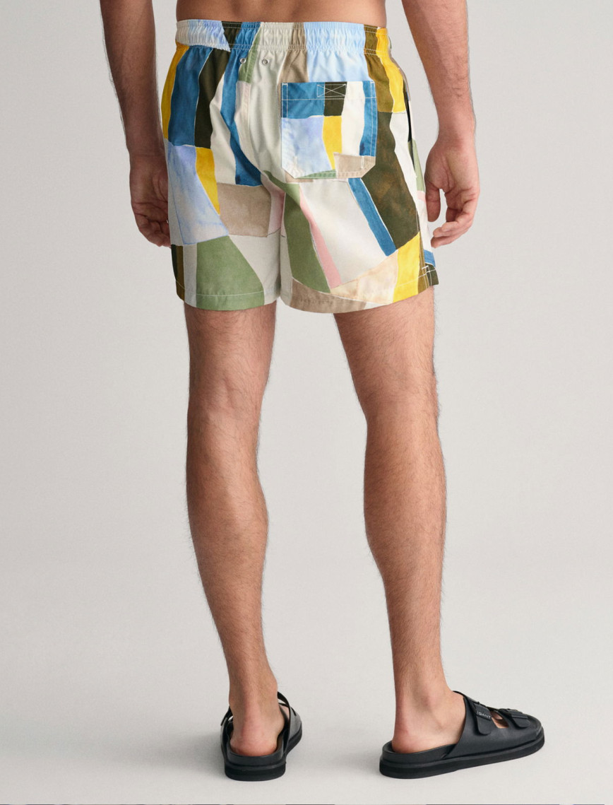 GANT Erkek Sarı Regular Fit Desenli Mayo Şort GANT Erkek Sarı Regular Fit Desenli Mayo Şort