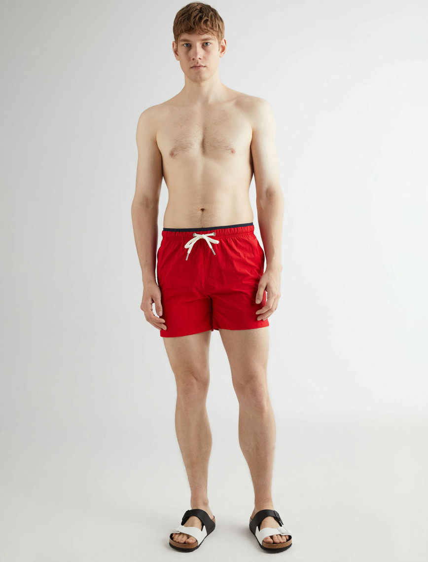 GANT Erkek Kırmızı Regular Fit Mayo Şort GANT Erkek Kırmızı Regular Fit Mayo Şort