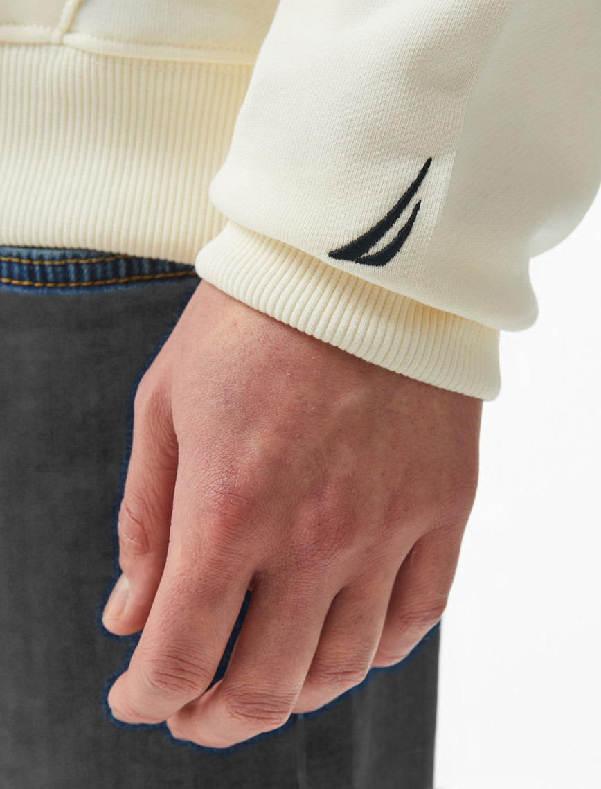 Nautica Erkek Beyaz Regular Fit Sweatshirt