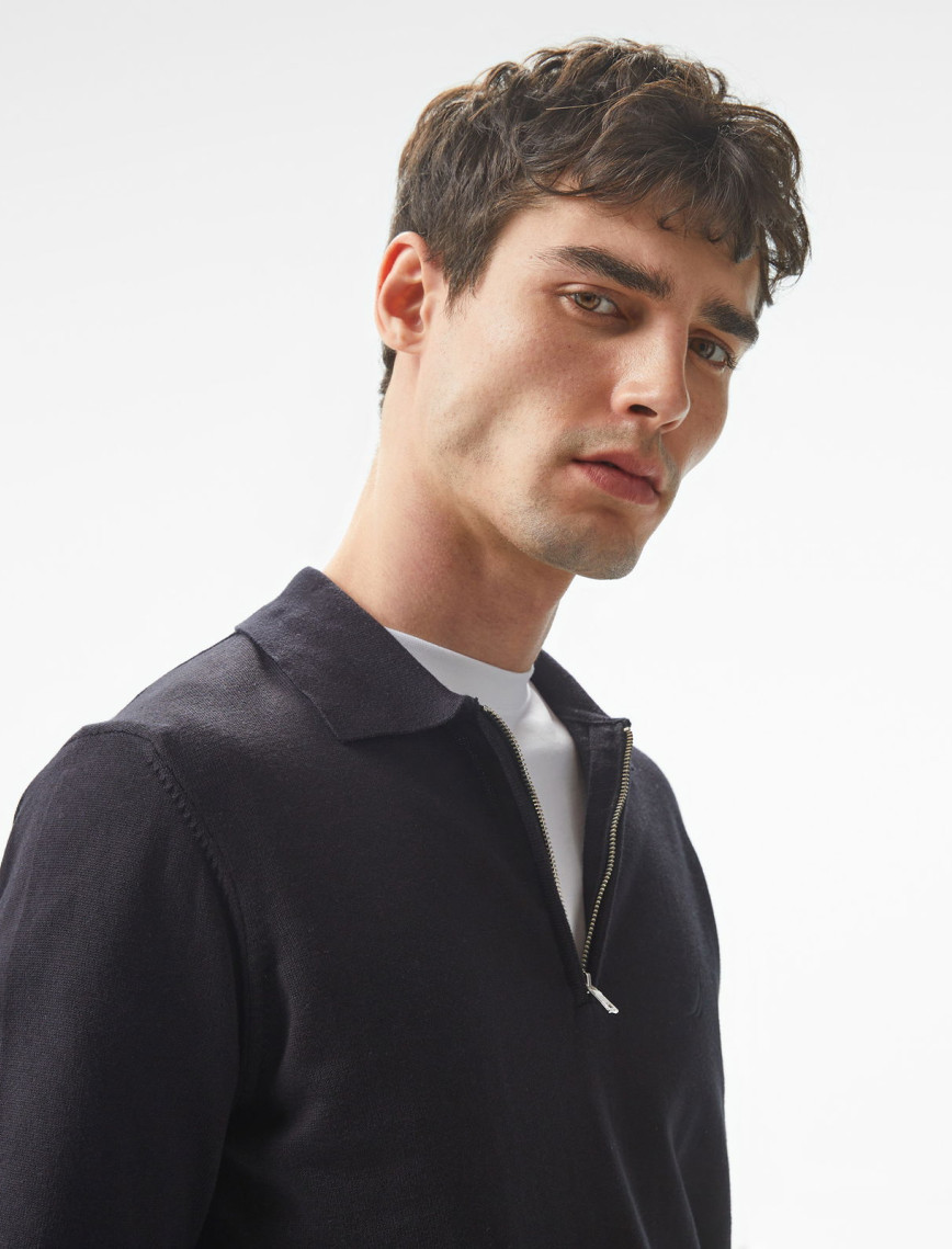 Nautica Erkek Siyah Regular Fit Triko Nautica Erkek Siyah Regular Fit Triko