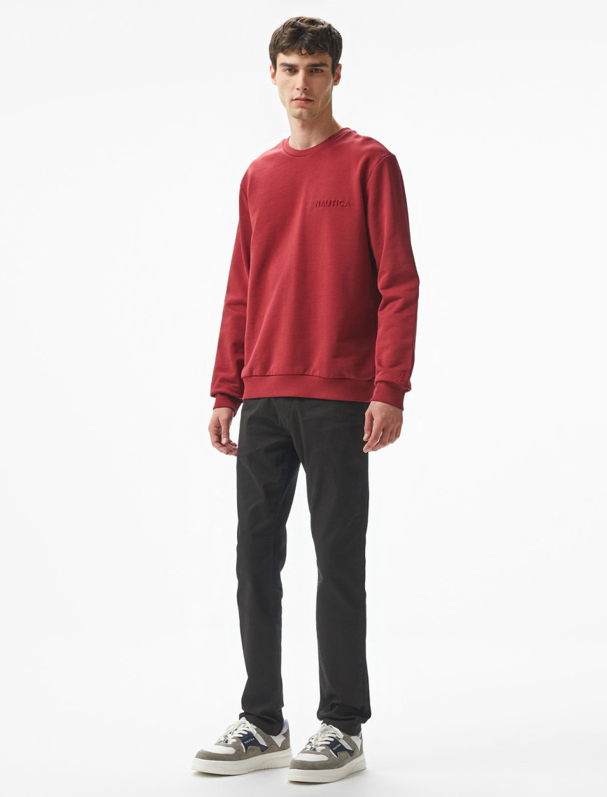Nautica Erkek Bordo Regular Fit Sweatshirt Nautica Erkek Bordo Regular Fit Sweatshirt