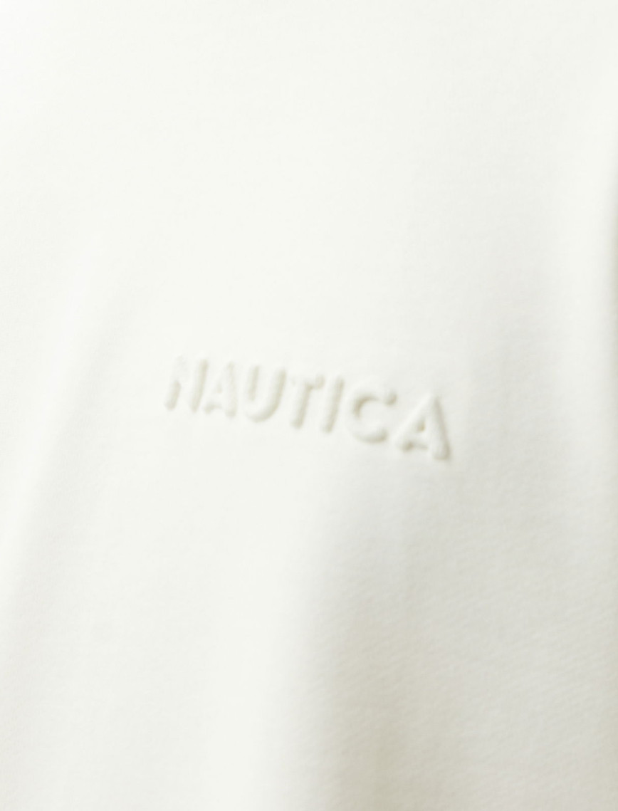 Nautica Erkek Beyaz Regular Fit Sweatshirt