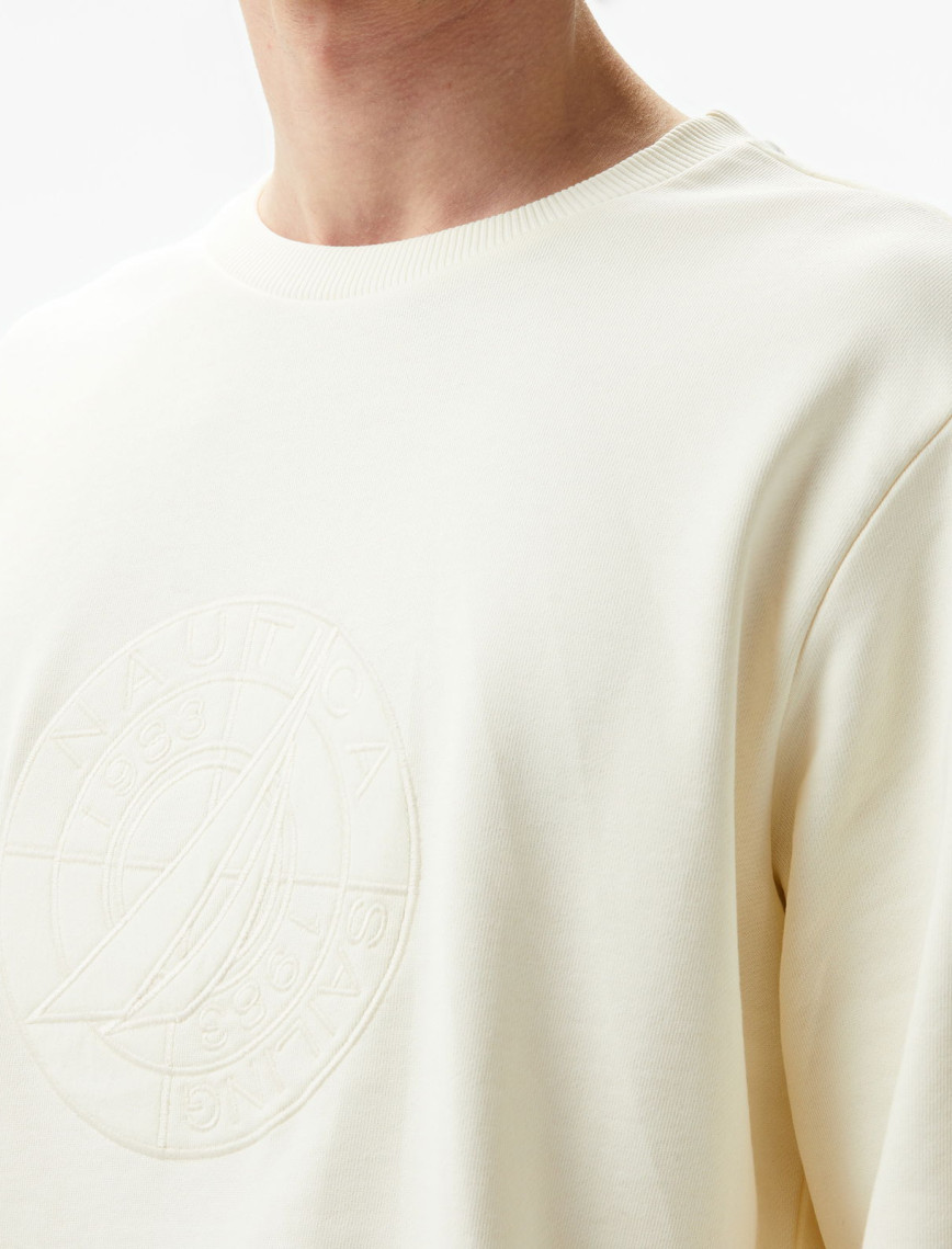 Nautica Erkek Beyaz Regular Fit Sweatshirt Nautica Erkek Beyaz Regular Fit Sweatshirt