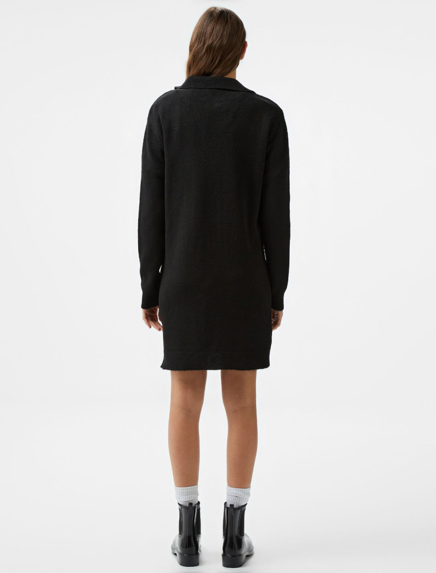 Nautica Kadın Siyah Uzun Kollu Regular Fit Elbise Nautica Kadın Siyah Uzun Kollu Regular Fit Elbise