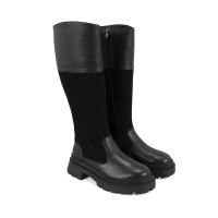 Kadın Siyah Deri Çizme Kadın Siyah Deri Çizme