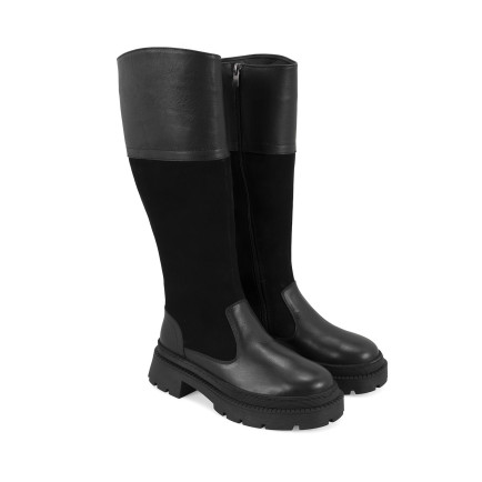 Kadın Siyah Deri Çizme Kadın Siyah Deri Çizme