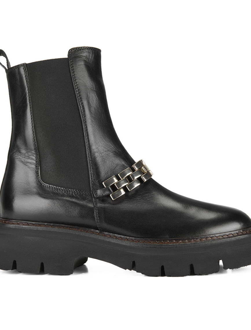 Luca Grossi Kadın Siyah Deri Bot Luca Grossi Kadın Siyah Deri Bot