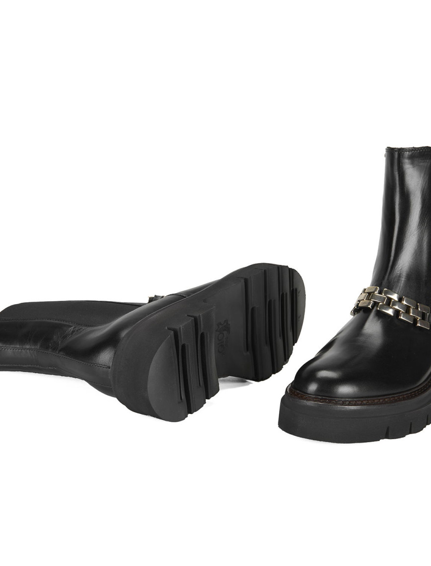 Luca Grossi Kadın Siyah Deri Bot Luca Grossi Kadın Siyah Deri Bot