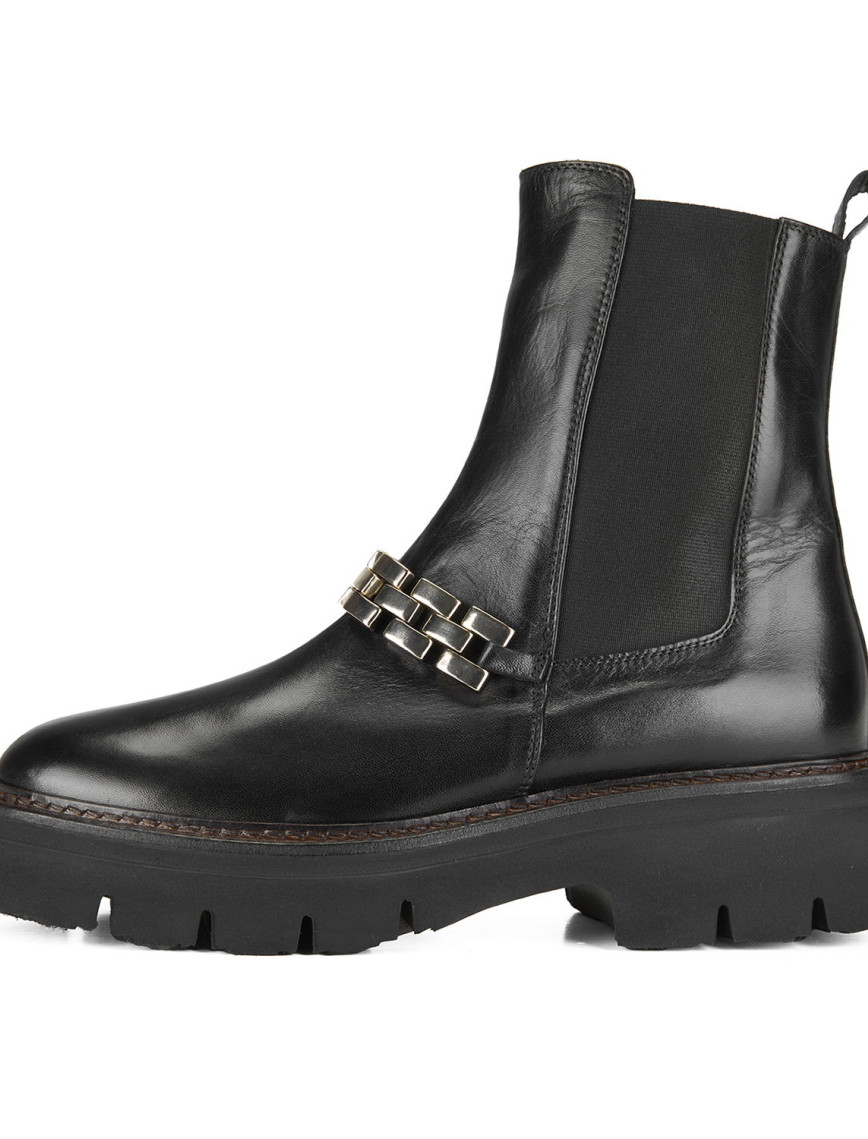 Luca Grossi Kadın Siyah Deri Bot Luca Grossi Kadın Siyah Deri Bot