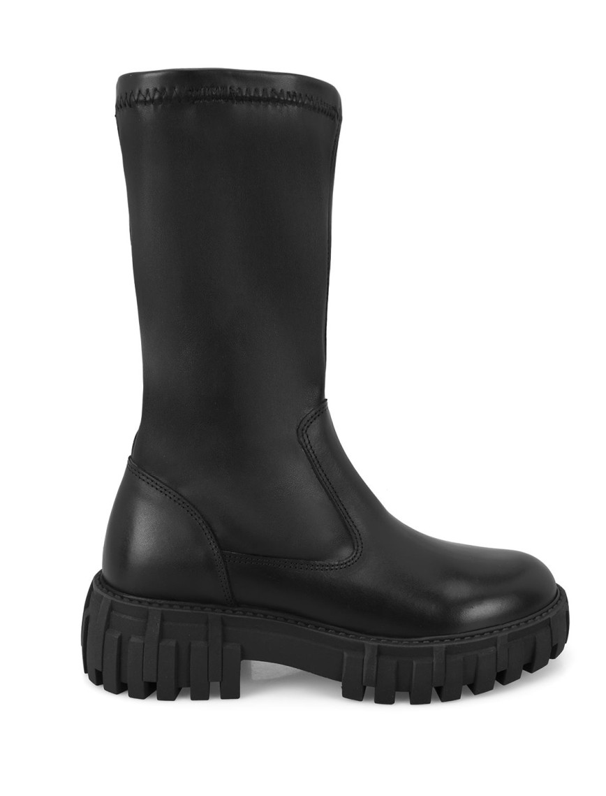 Kadın Siyah Deri Bot Kadın Siyah Deri Bot