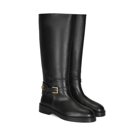 Kadın Siyah Deri Çizme Kadın Siyah Deri Çizme