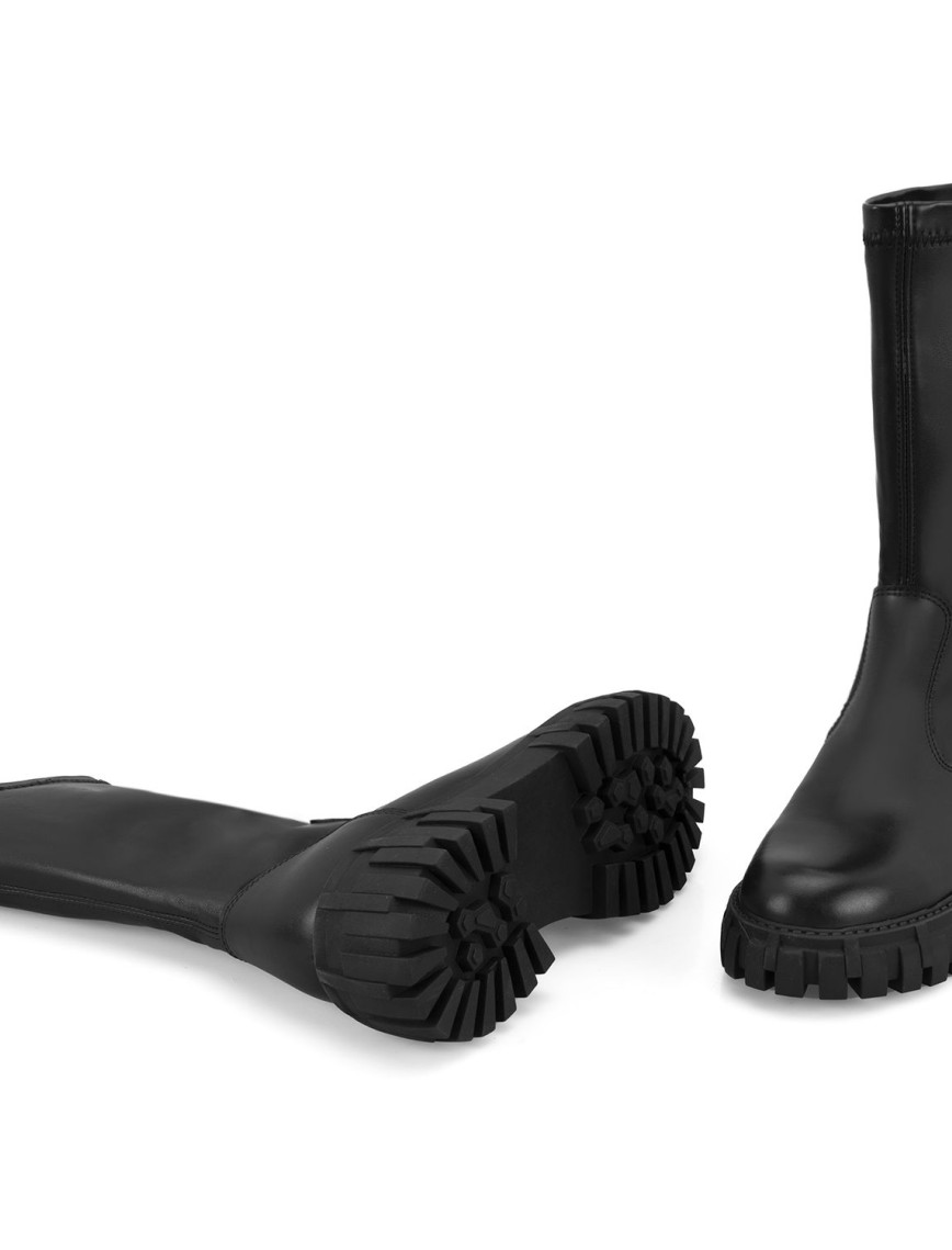 Kadın Siyah Deri Bot Kadın Siyah Deri Bot