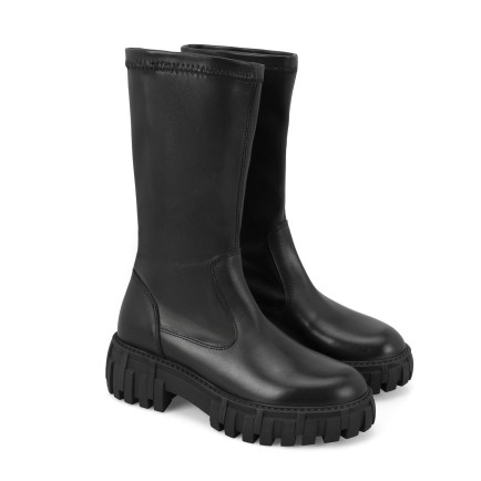 Kadın Siyah Deri Bot Kadın Siyah Deri Bot