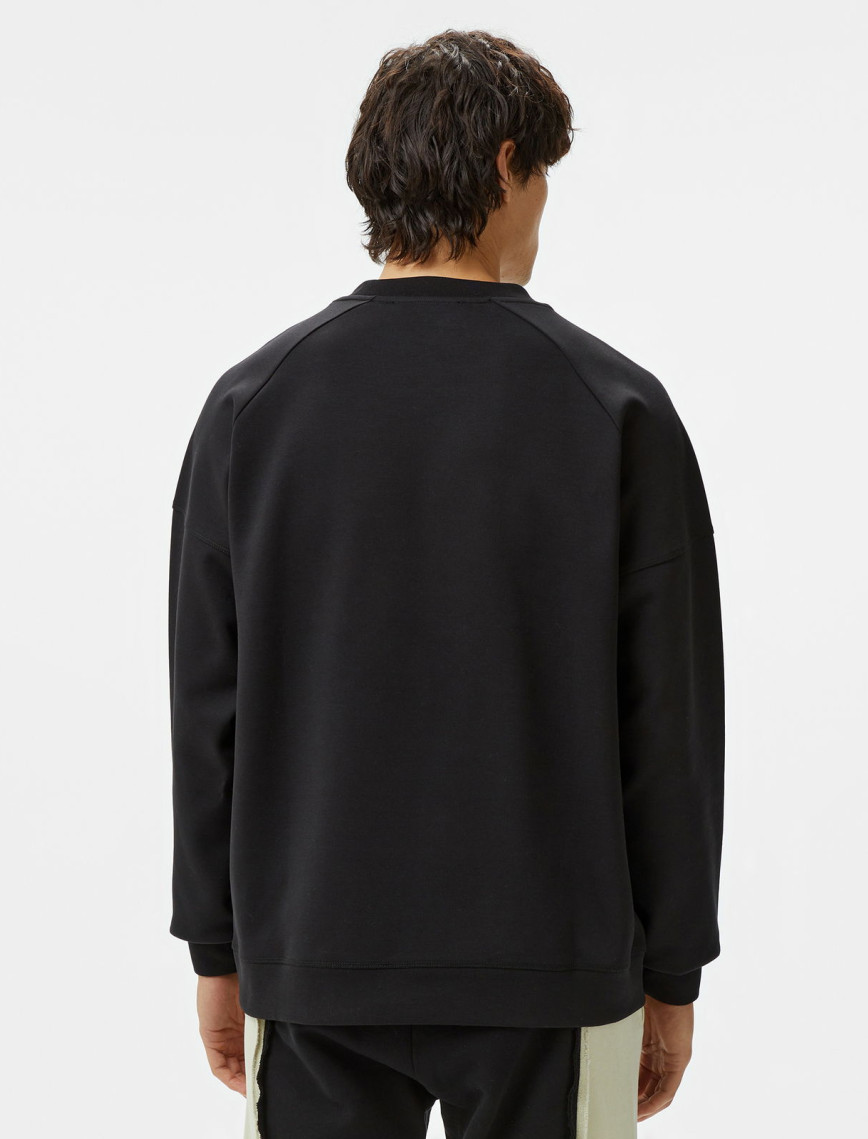 Les Benjamins 407 Erkek Siyah Sweatshirt