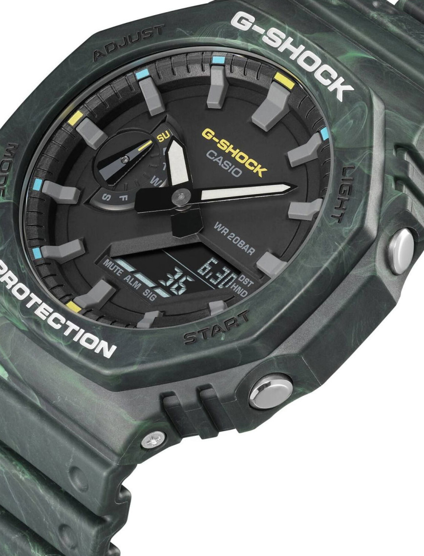 Casio GA-2100FR-3ADR Kol Saati Casio GA-2100FR-3ADR Kol Saati