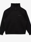 Lacoste Kadın Regular Fit Fermuarlı Dik Yaka Siyah Sweatshirt Lacoste Kadın Regular Fit Fermuarlı Dik Yaka Siyah Sweatshirt