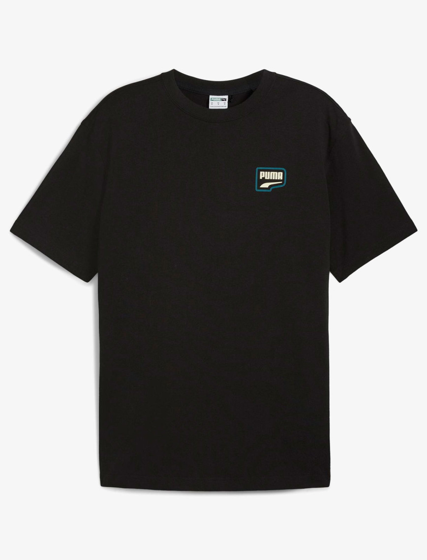 Puma Downtown Relaxed Graphic Unisex Siyah T-Shirt Puma Downtown Relaxed Graphic Unisex Siyah T-Shirt