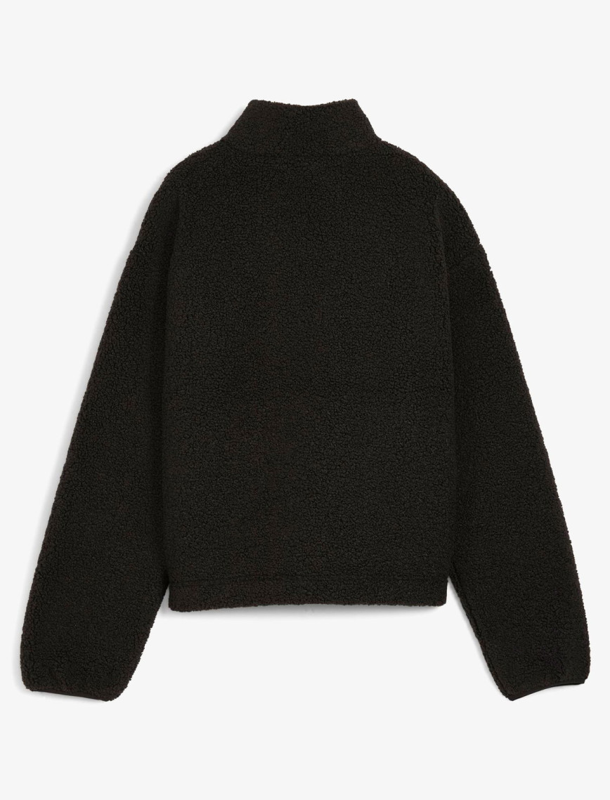 Puma Classics Winterized Half-Zip Kadın Siyah Sweatshirt Puma Classics Winterized Half-Zip Kadın Siyah Sweatshirt