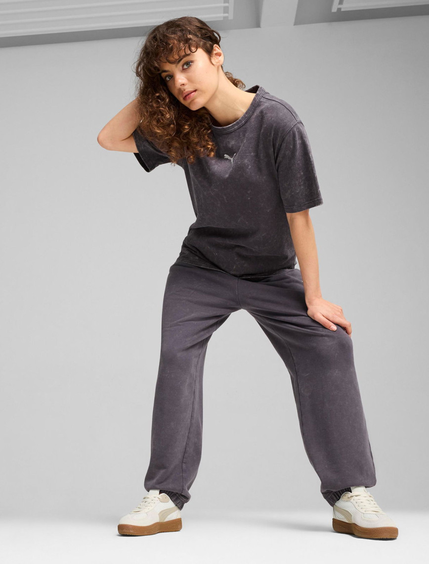 Puma Dare To Relaxed Washed Kadın Gri T-Shirt Puma Dare To Relaxed Washed Kadın Gri T-Shirt