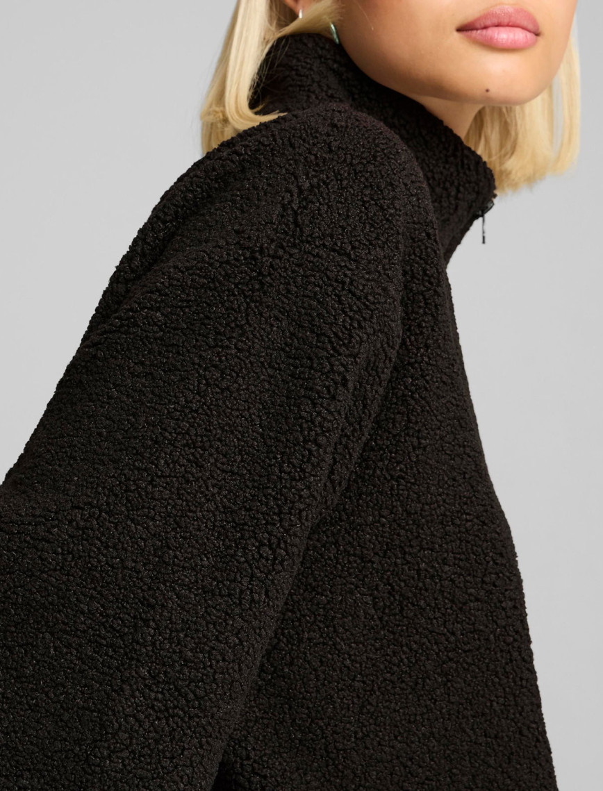 Puma Classics Winterized Half-Zip Kadın Siyah Sweatshirt Puma Classics Winterized Half-Zip Kadın Siyah Sweatshirt