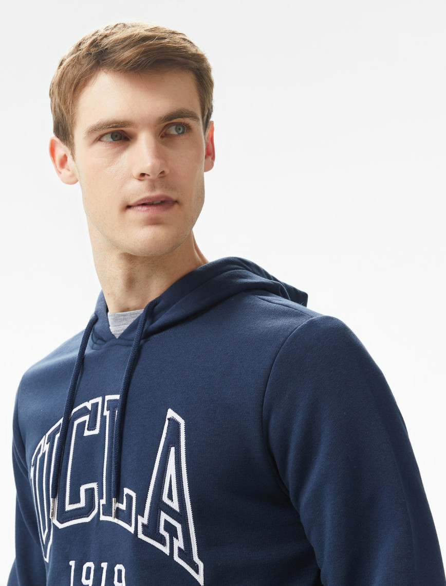 Ucla Jepsen Nakışlı Erkek Lacivert Hoodie