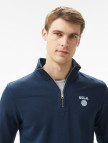 Ucla Leon Nakışlı Erkek Lacivert Half-Zip Sweatshirt