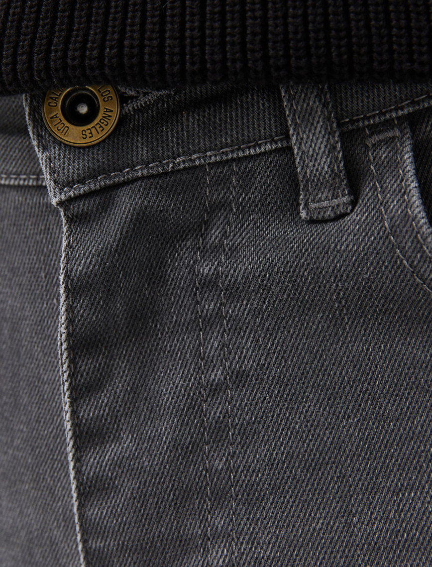 Ucla Fausto Nakışlı Erkek Gri Denim Pantolon Ucla Fausto Nakışlı Erkek Gri Denim Pantolon