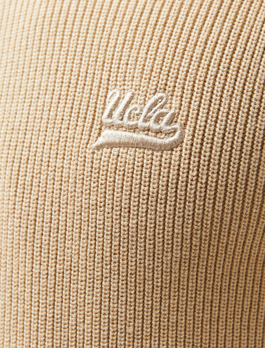 Ucla Emory Nakışlı Erkek Gri Bisiklet Yaka Triko Ucla Emory Nakışlı Erkek Gri Bisiklet Yaka Triko