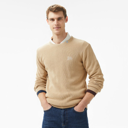 Ucla Emory Nakışlı Erkek Gri Bisiklet Yaka Triko Ucla Emory Nakışlı Erkek Gri Bisiklet Yaka Triko