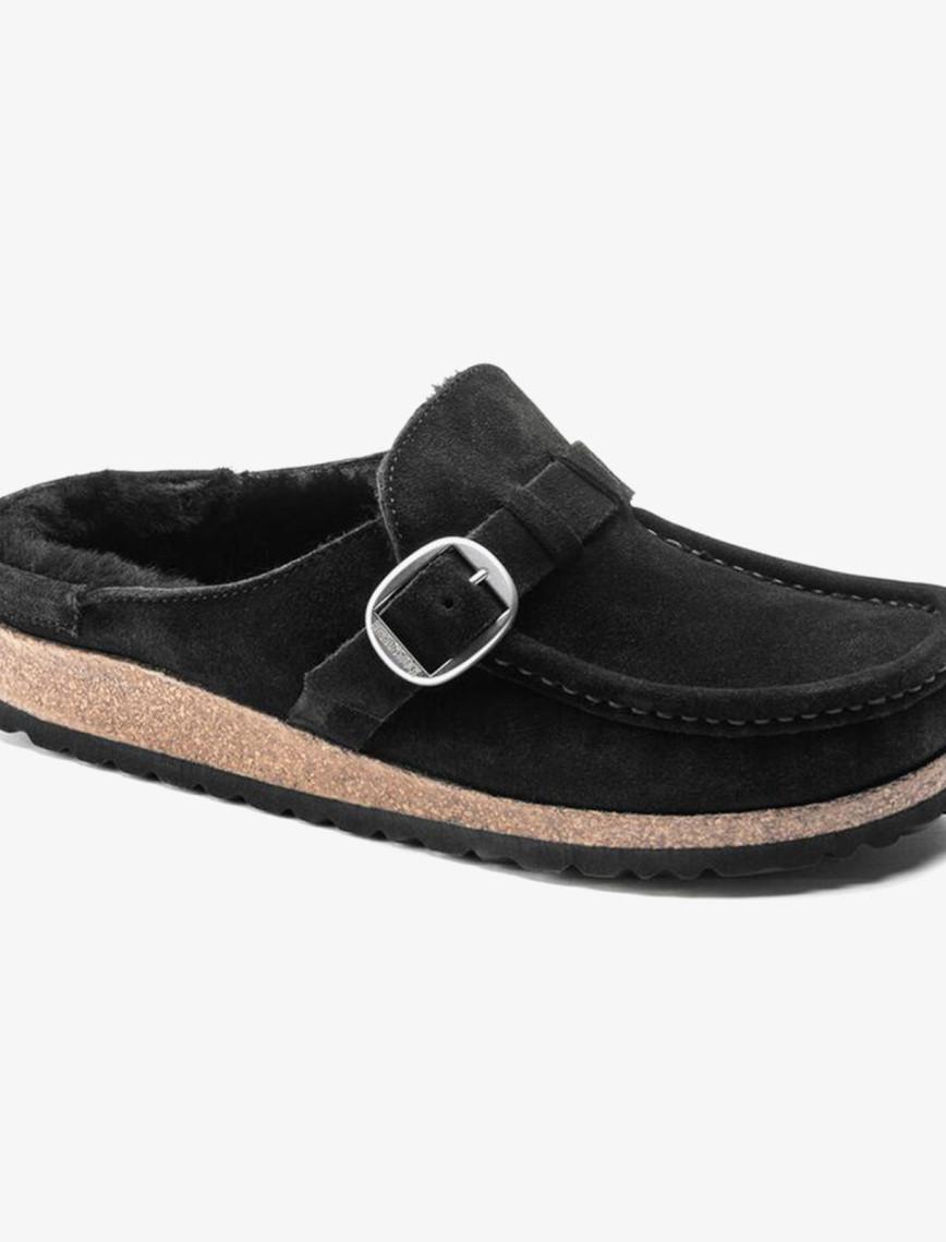 Birkenstock Buckley Vl Shearling Kadın Siyah Terlik Birkenstock Buckley Vl Shearling Kadın Siyah Terlik