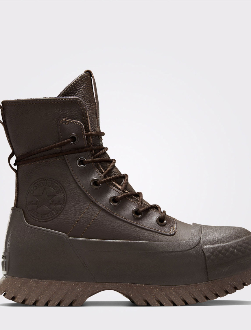 Converse Chuck Taylor All Star Lugged 2.0 CC Unisex Kahverengi Deri Platform Bot Converse Chuck Taylor All Star Lugged 2.0 CC Unisex Kahverengi Deri Platform Bot