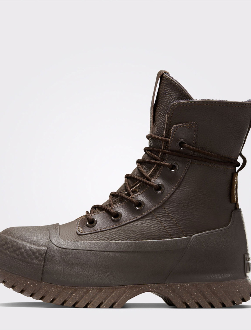 Converse Chuck Taylor All Star Lugged 2.0 CC Unisex Kahverengi Deri Platform Bot Converse Chuck Taylor All Star Lugged 2.0 CC Unisex Kahverengi Deri Platform Bot