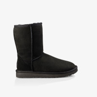 UGG Classic Short II Kadın Siyah Bot UGG Classic Short II Kadın Siyah Bot