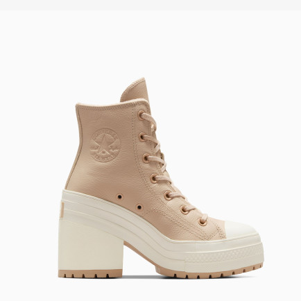 Converse Chuck 70 De Luxe Heel Unisex Kahverengi Deri Platform Sneaker Converse Chuck 70 De Luxe Heel Unisex Kahverengi Deri Platform Sneaker