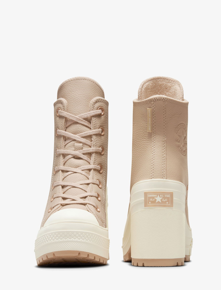 Converse Chuck 70 De Luxe Heel Unisex Kahverengi Deri Platform Sneaker Converse Chuck 70 De Luxe Heel Unisex Kahverengi Deri Platform Sneaker