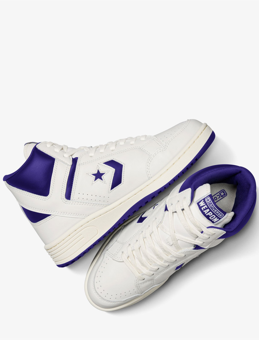 Converse Weapon Unisex Mor Deri Sneaker Converse Weapon Unisex Mor Deri Sneaker