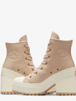 Converse Chuck 70 De Luxe Heel Unisex Kahverengi Deri Platform Sneaker Converse Chuck 70 De Luxe Heel Unisex Kahverengi Deri Platform Sneaker