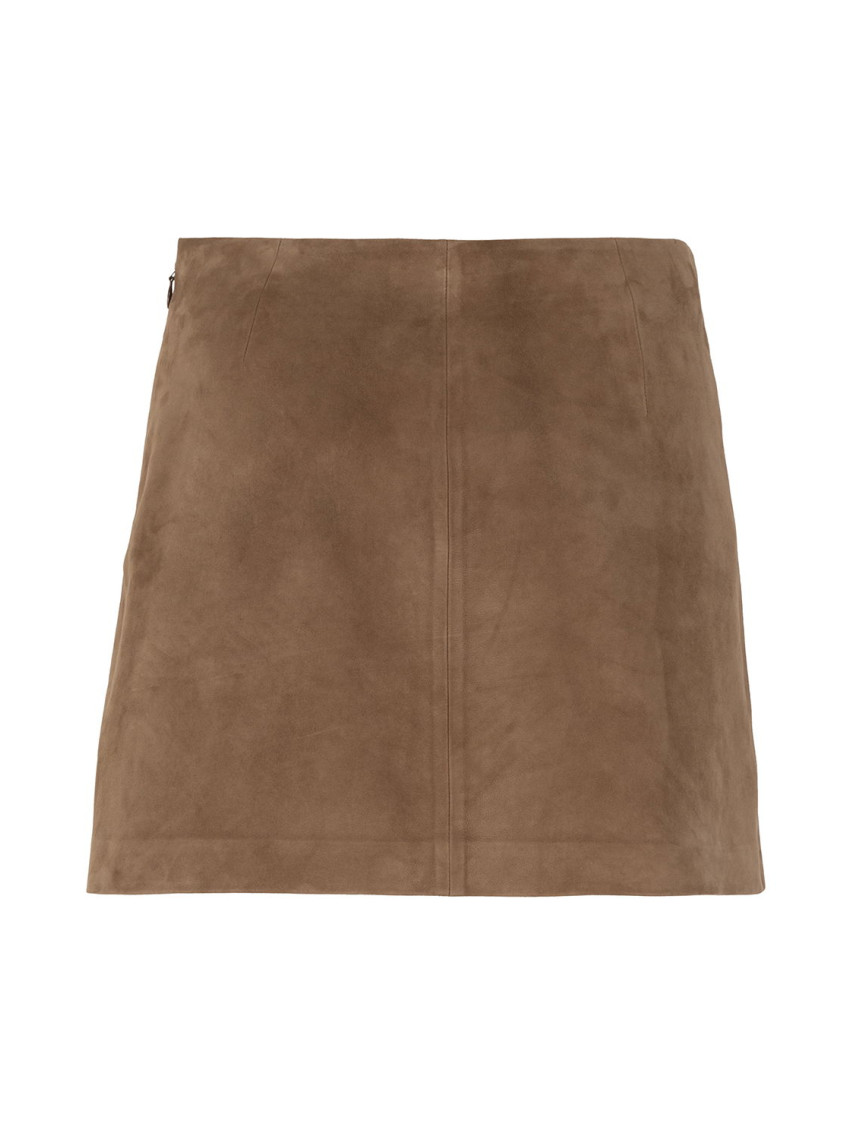Alvira Açık Kahve Kadın Süet Etek Alvira Açık Kahve Kadın Süet Etek
