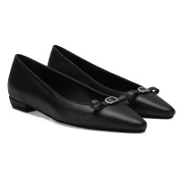 Kadın Siyah Deri Babet Kadın Siyah Deri Babet