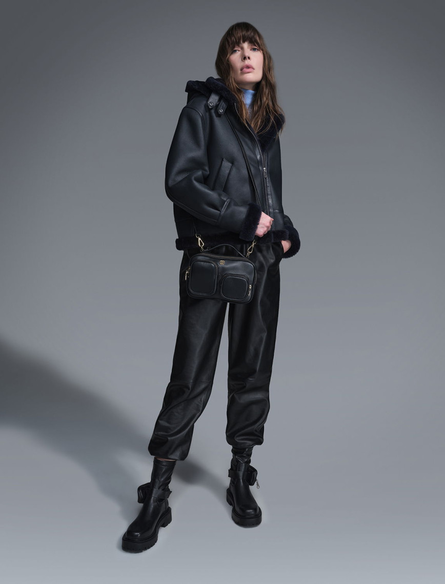 Zoe Lacivert Kadın Kürk Mont Zoe Lacivert Kadın Kürk Mont