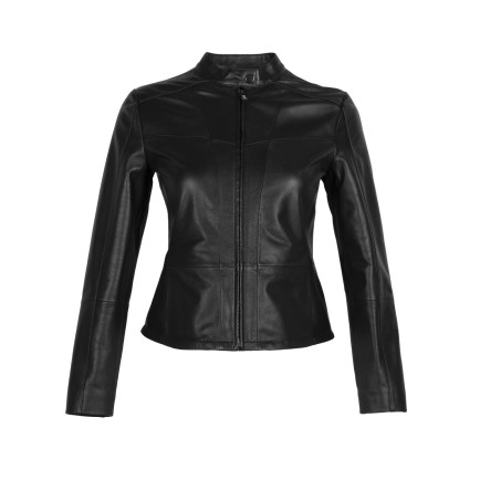 Kalle Siyah Kadın Deri Ceket Kalle Siyah Kadın Deri Ceket