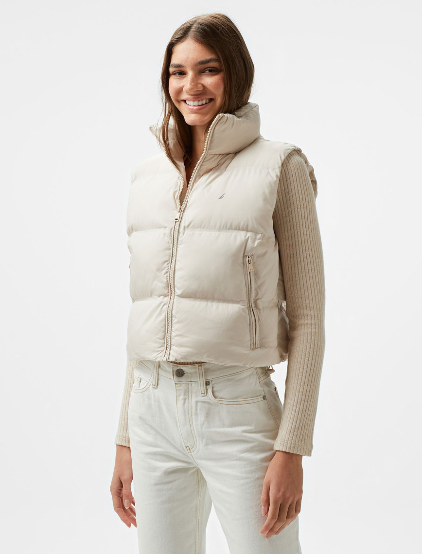 Nautica Kadın Kırık Beyaz Şişme Yelek Nautica Kadın Kırık Beyaz Şişme Yelek